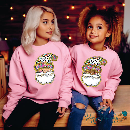 KIDS Whimsical Santa Tee