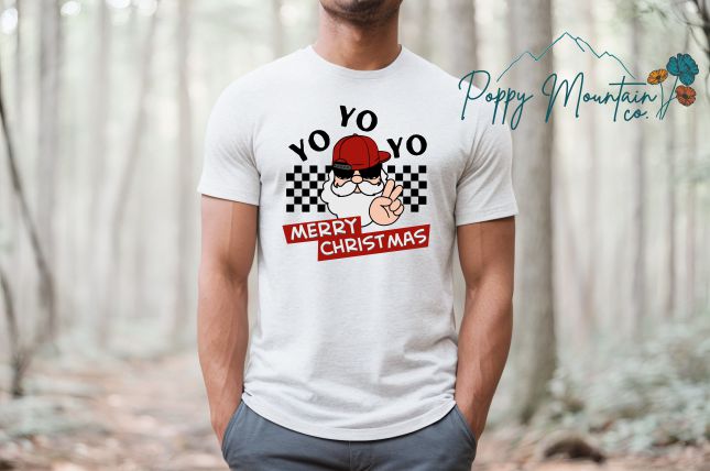 KIDS Yo Yo Yo Merry Christmas Tee